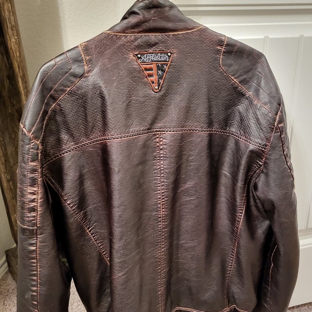 Affliction leather jacket